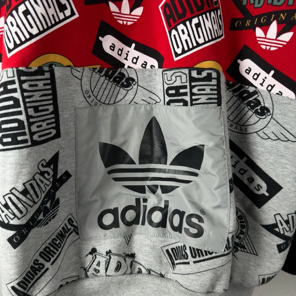 RARE VINTAGE ADIDAS ORIGINALS X NIGO 25TH ANNIVERSARY JAMS BLOCKED CREWNECK 2XL